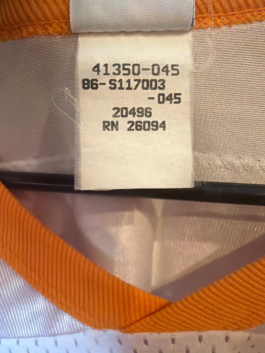 Tampa Bay Buccaneers True Vintage Creamsicle Mesh Champion Jersey