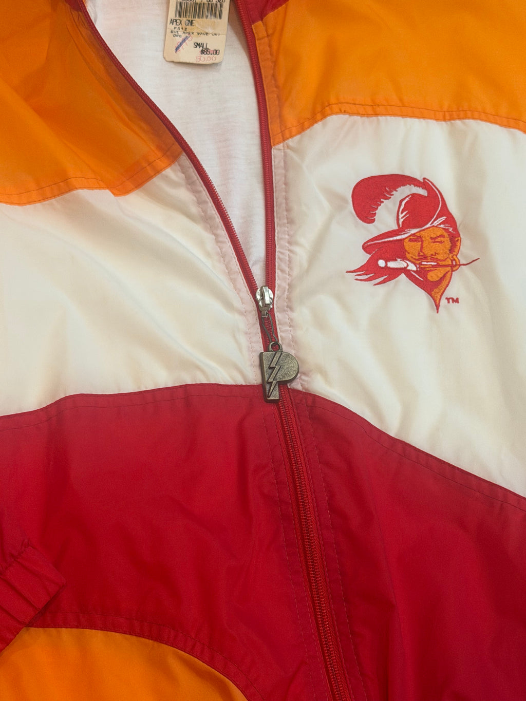 RARE - New With Tags Vintage Tampa Bay Buccaneers Pro Line by Apex One Mens Small Jacket