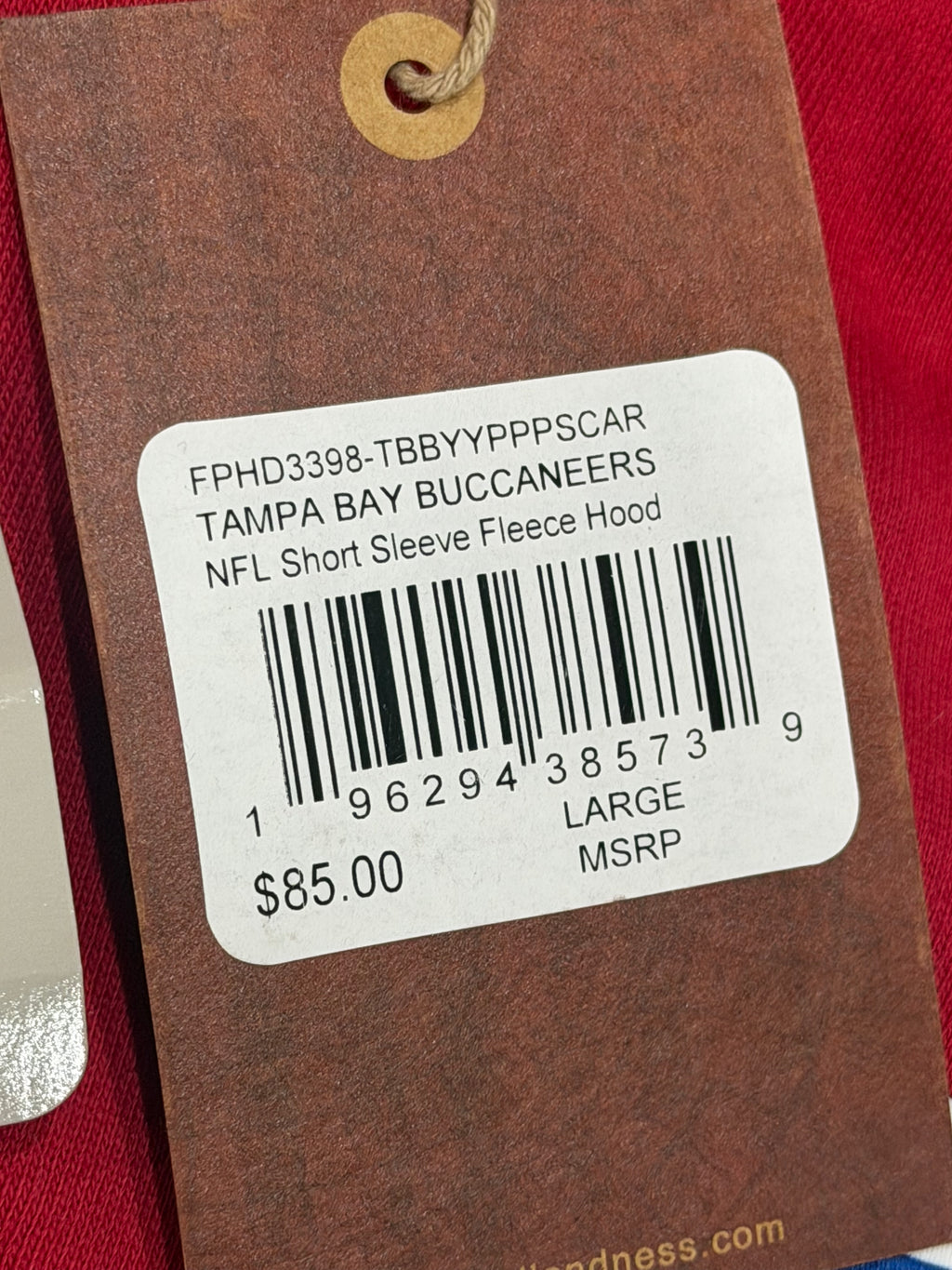 Tampa Bay Buccaneers Mitchell & Ness Cut Off Hoody
