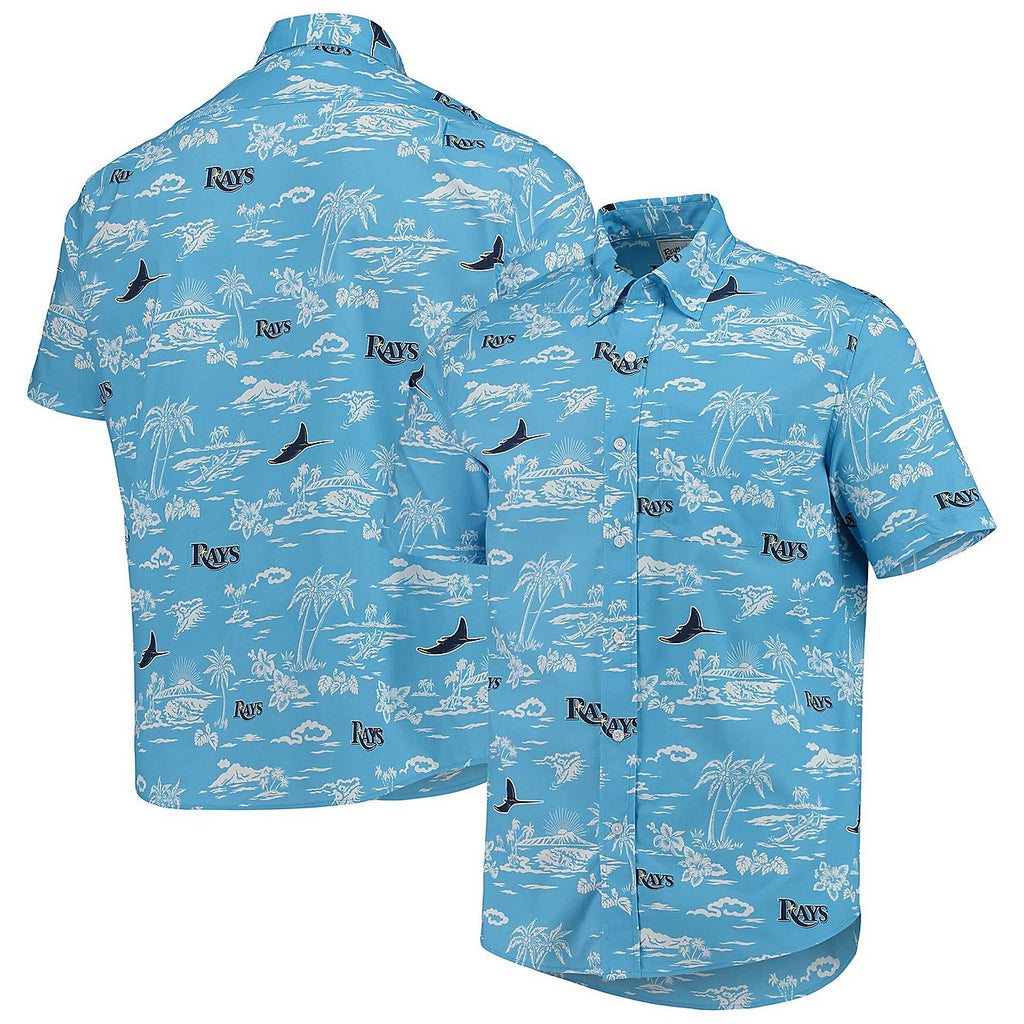 Mens Tampa Bay Rays Reyn Spooner Button Down Performance Shirt XL