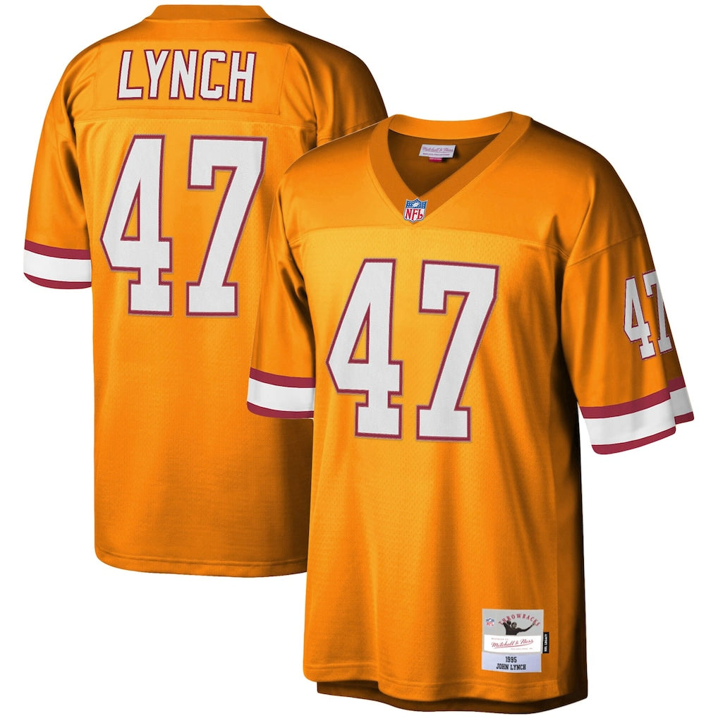 Tampa Bay Buccaneers John Lynch Mitchell & Ness Youth Legacy Creamsicle Jersey