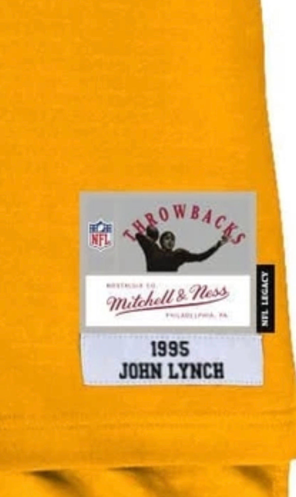 Tampa Bay Buccaneers John Lynch Mitchell & Ness Youth Legacy Creamsicle Jersey