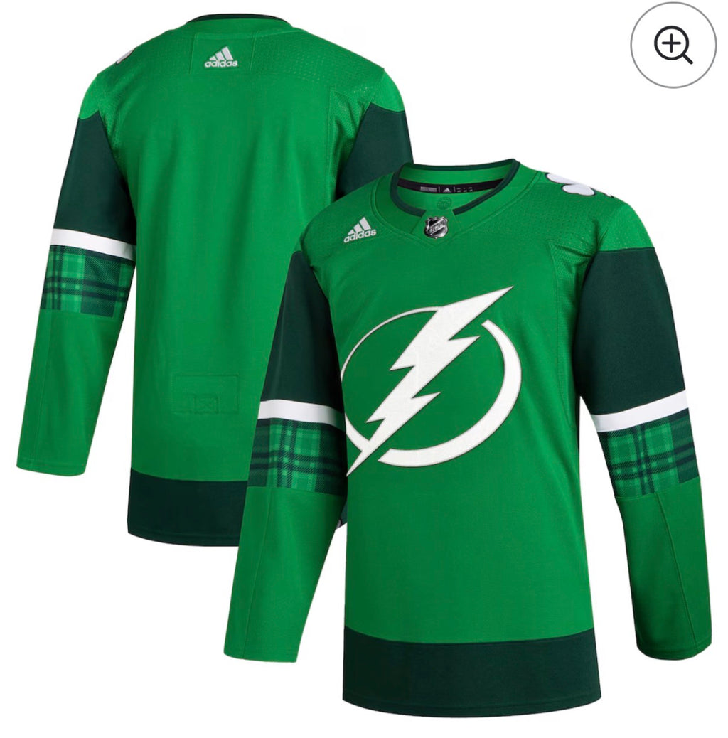 Tampa Bay Lightning Saint Patricks Day Limited Edition Adidas Jersey