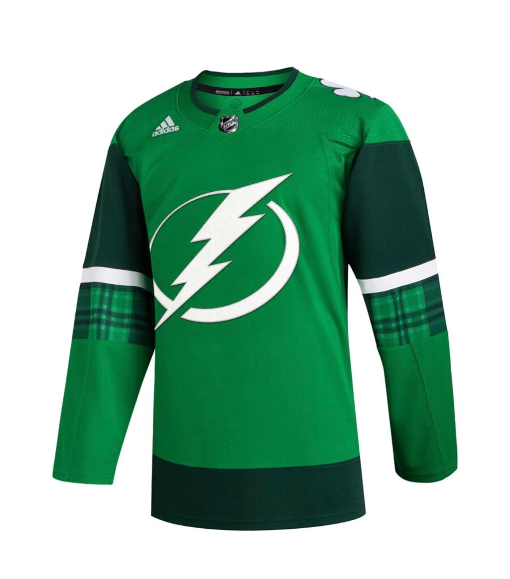 Tampa Bay Lightning Saint Patricks Day Limited Edition Adidas Jersey
