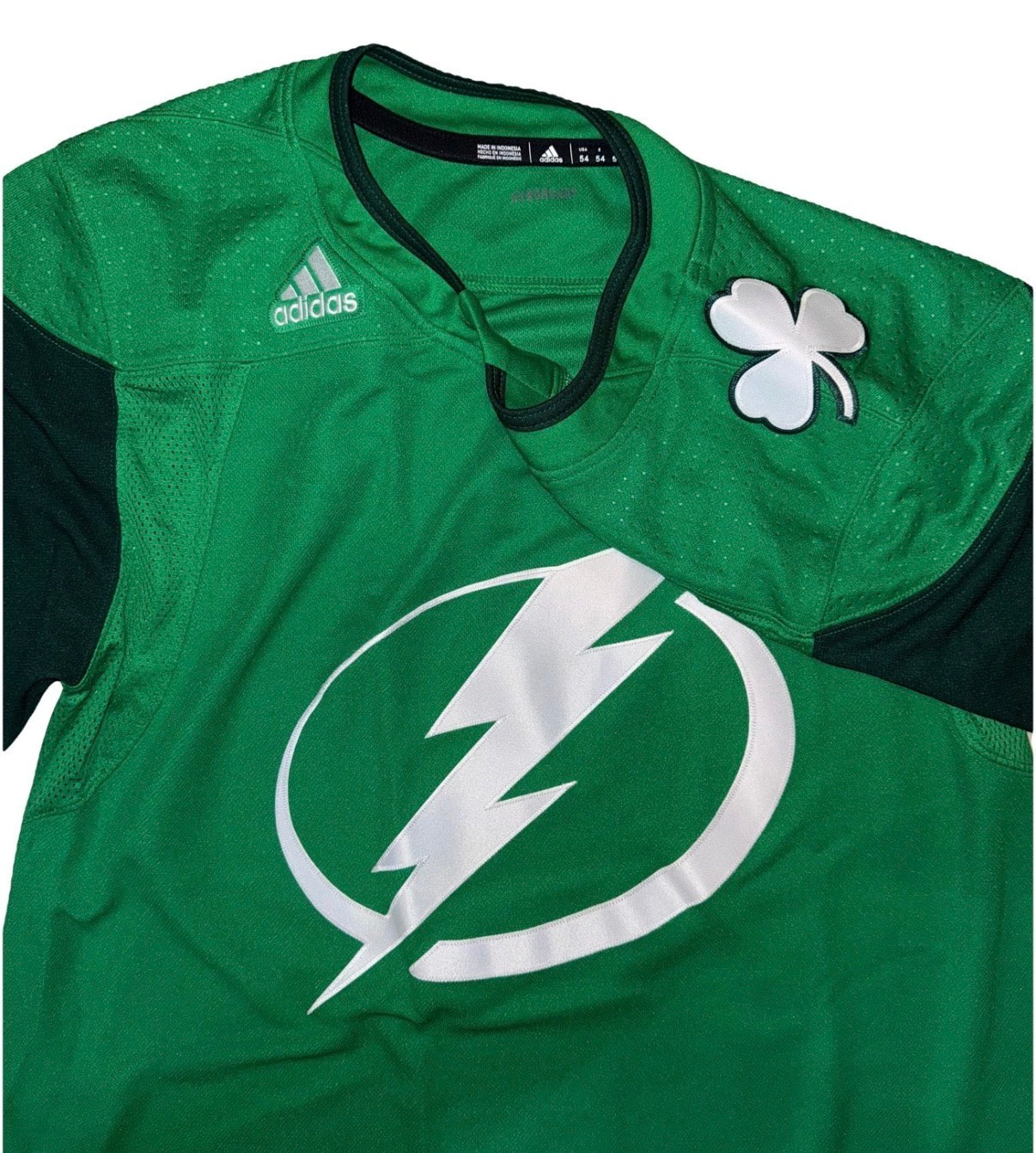 Tampa Bay Lightning Saint Patricks Day Limited Edition Adidas Jersey