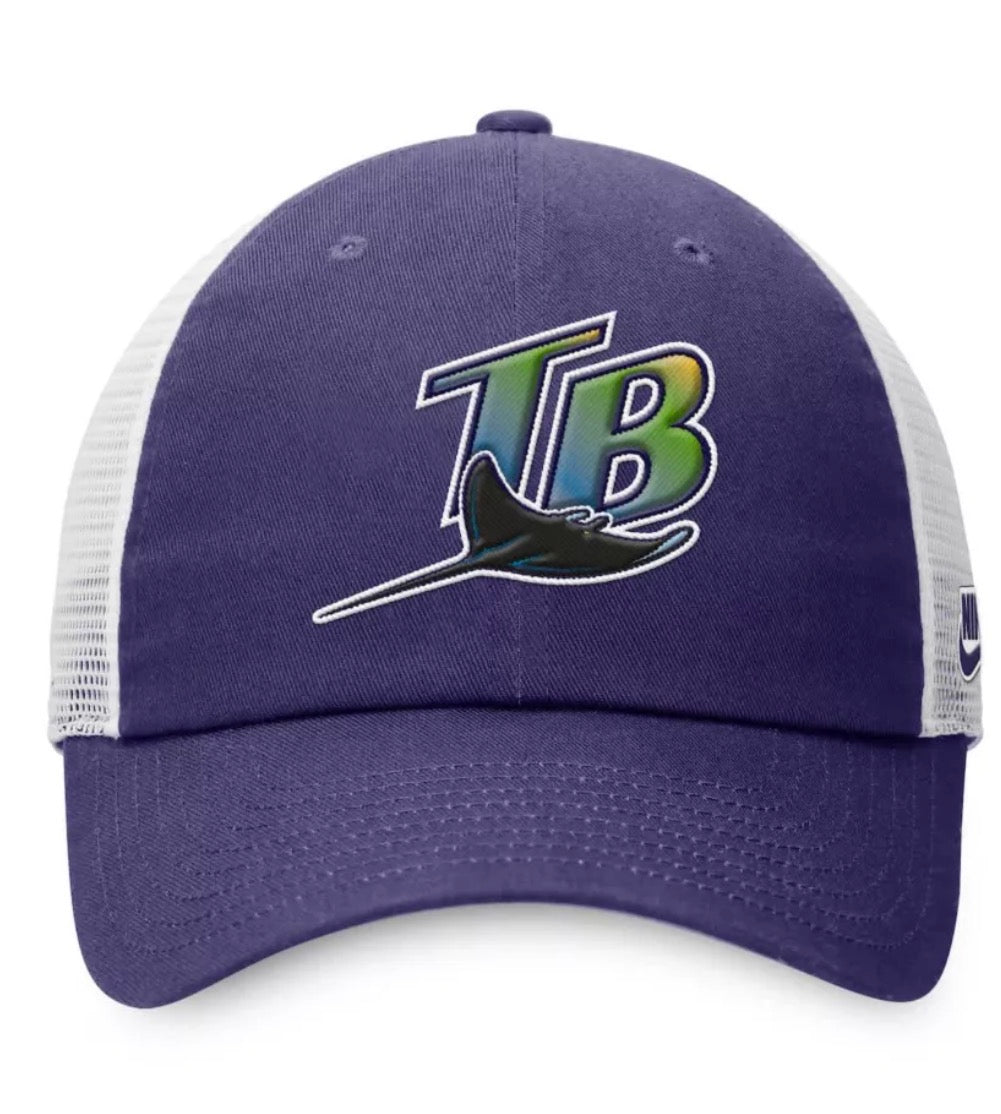 Tampa Bay Rays Nike Throwback Meshback Hat