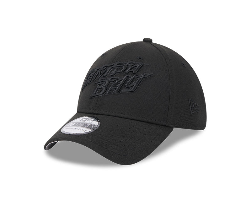Tampa Bay Rays New Era 39Thirty Flex Hat City Connect Blackout