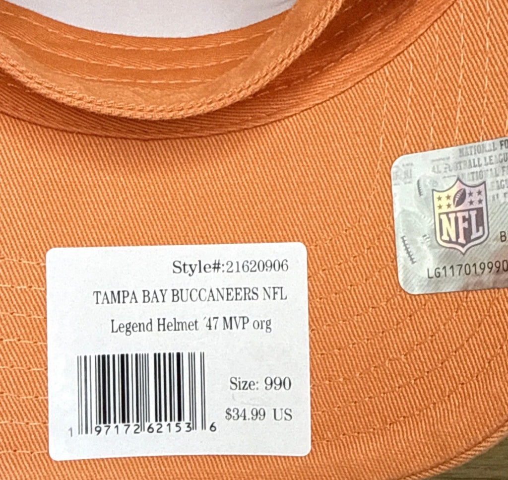Tampa Bay Buccaneers Creamsicle 47' Brand Strapback MVP Helmet Hat
