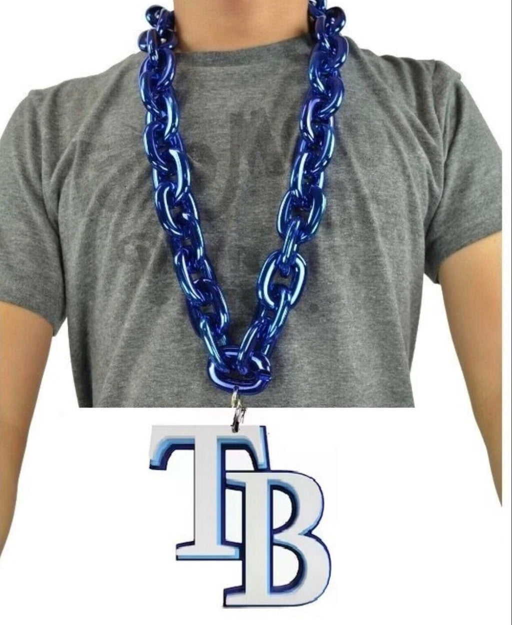 Tampa Bay Rays Huge Foam Fan Chain Necklace