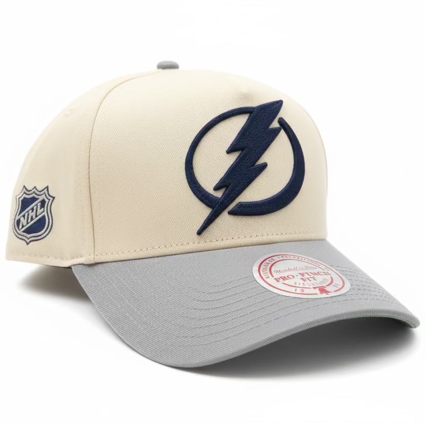 Tampa Bay Lightning Mitchell & Ness Pro Pinch Adjustable Hat