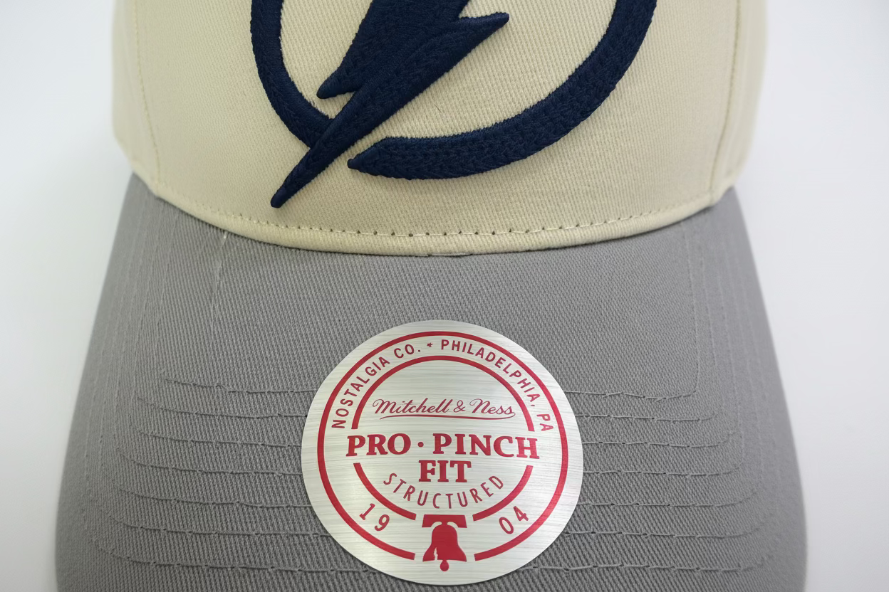 Tampa Bay Lightning Mitchell & Ness Pro Pinch Adjustable Hat