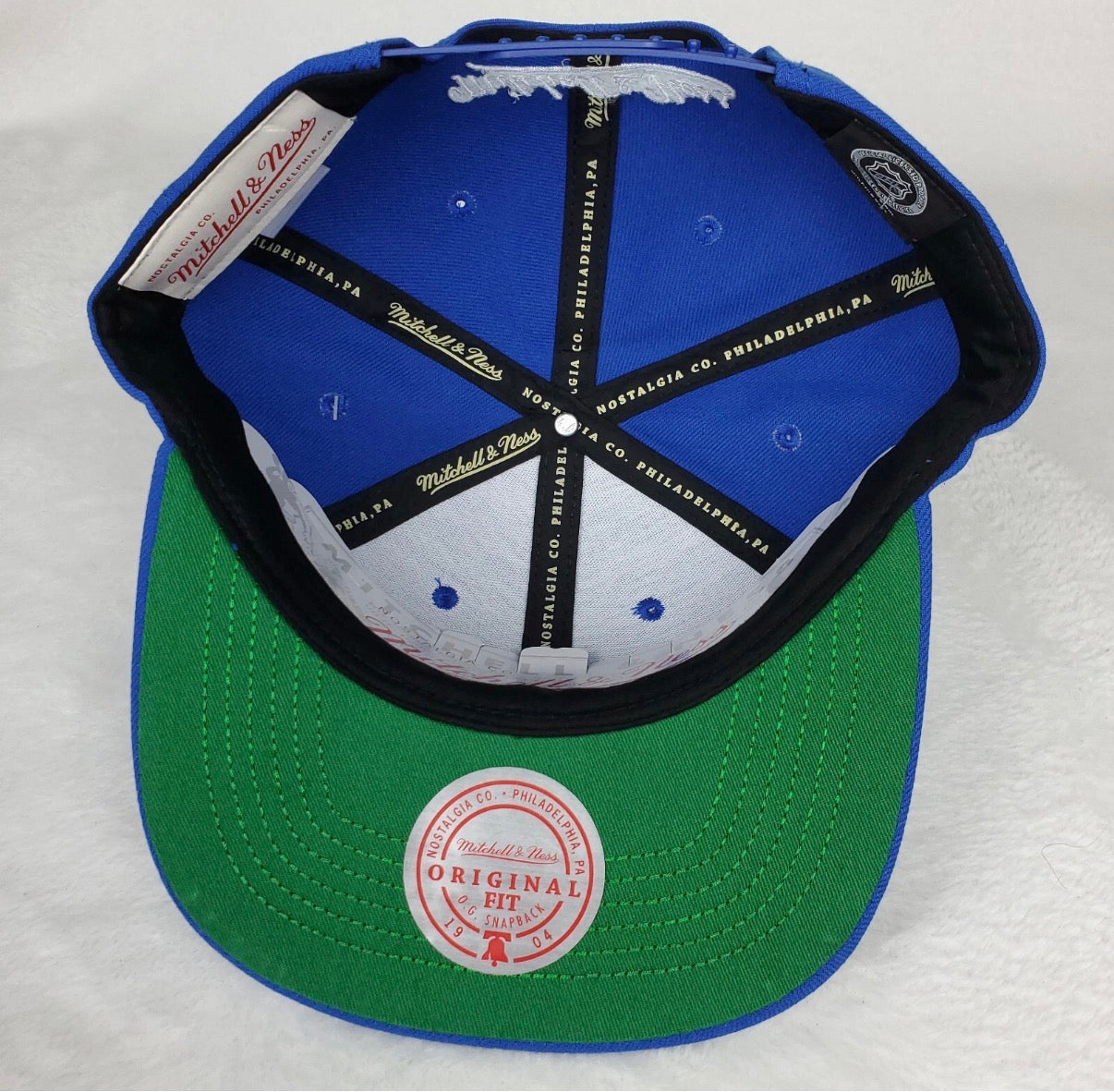 Tampa Bay Lightning Mitchell & Ness Triple Logo Snapback Hat