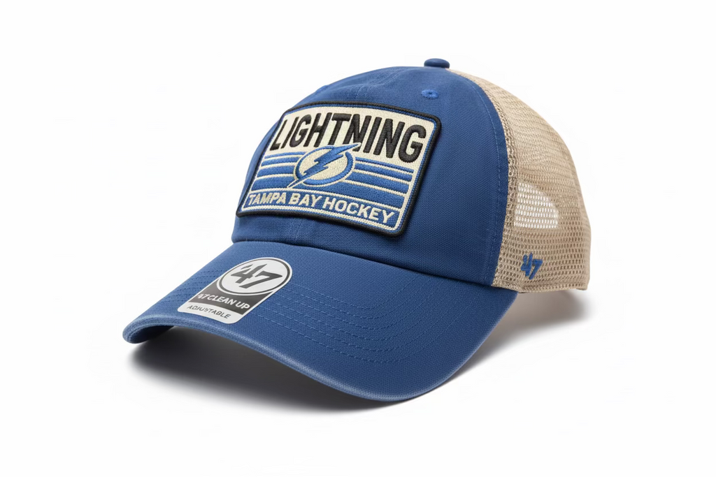 Tampa Bay Lightning 47' Clean Up Adjustable Meshback Patch Hat