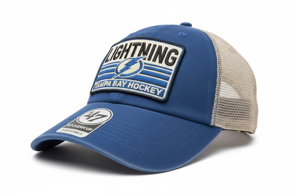 Tampa Bay Lightning 47' Clean Up Adjustable Meshback Patch Hat