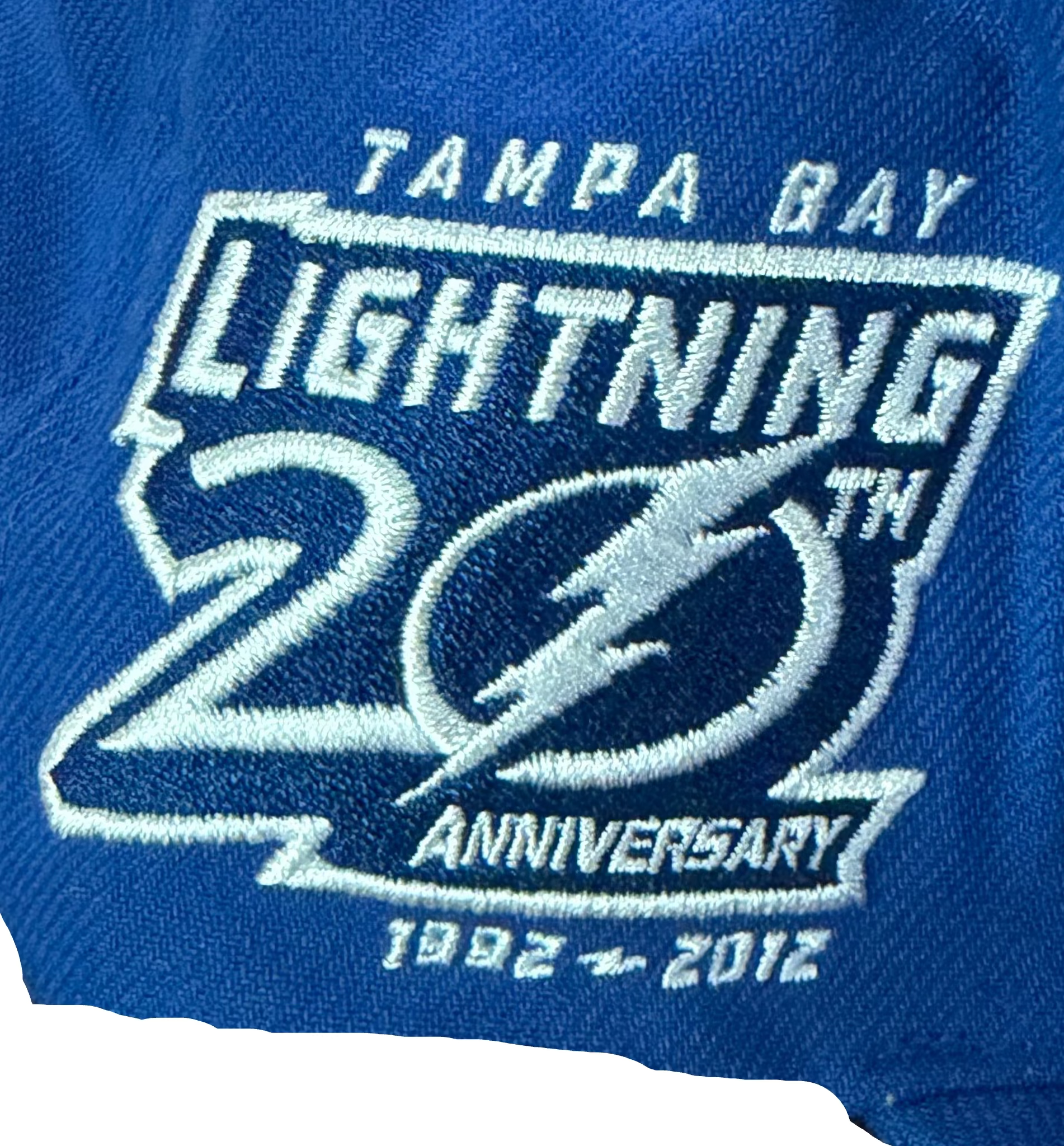 Tampa Bay Lightning 20YR Patch Mitchell & Ness Snapback Hat