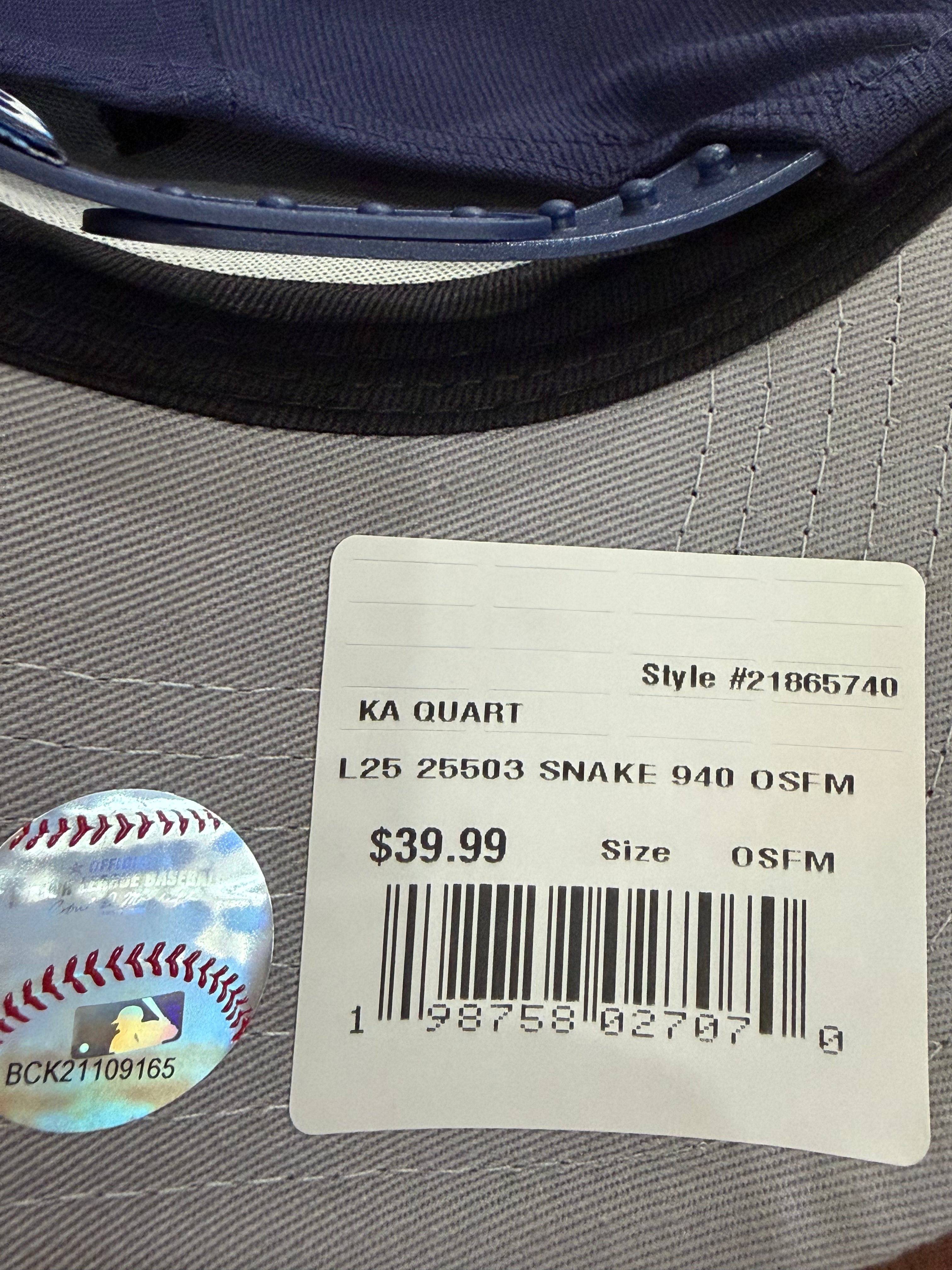 Rare Tampa Bay Rays 2025 Year Of The Snake New Era 9Forty Adjustable Hat