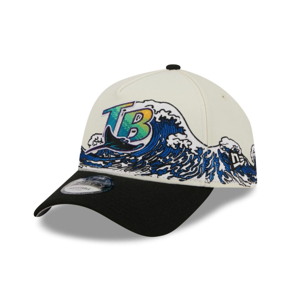 Tampa Bay Rays New Era 9Forty A-Frame Tidal Flow Snapback Hat RARE