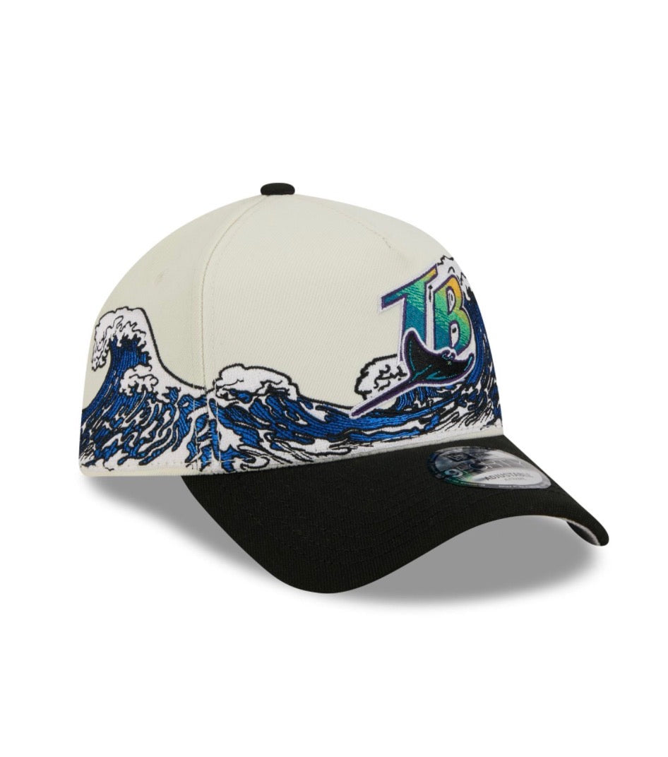 Tampa Bay Rays New Era 9Forty A-Frame Tidal Flow Snapback Hat RARE