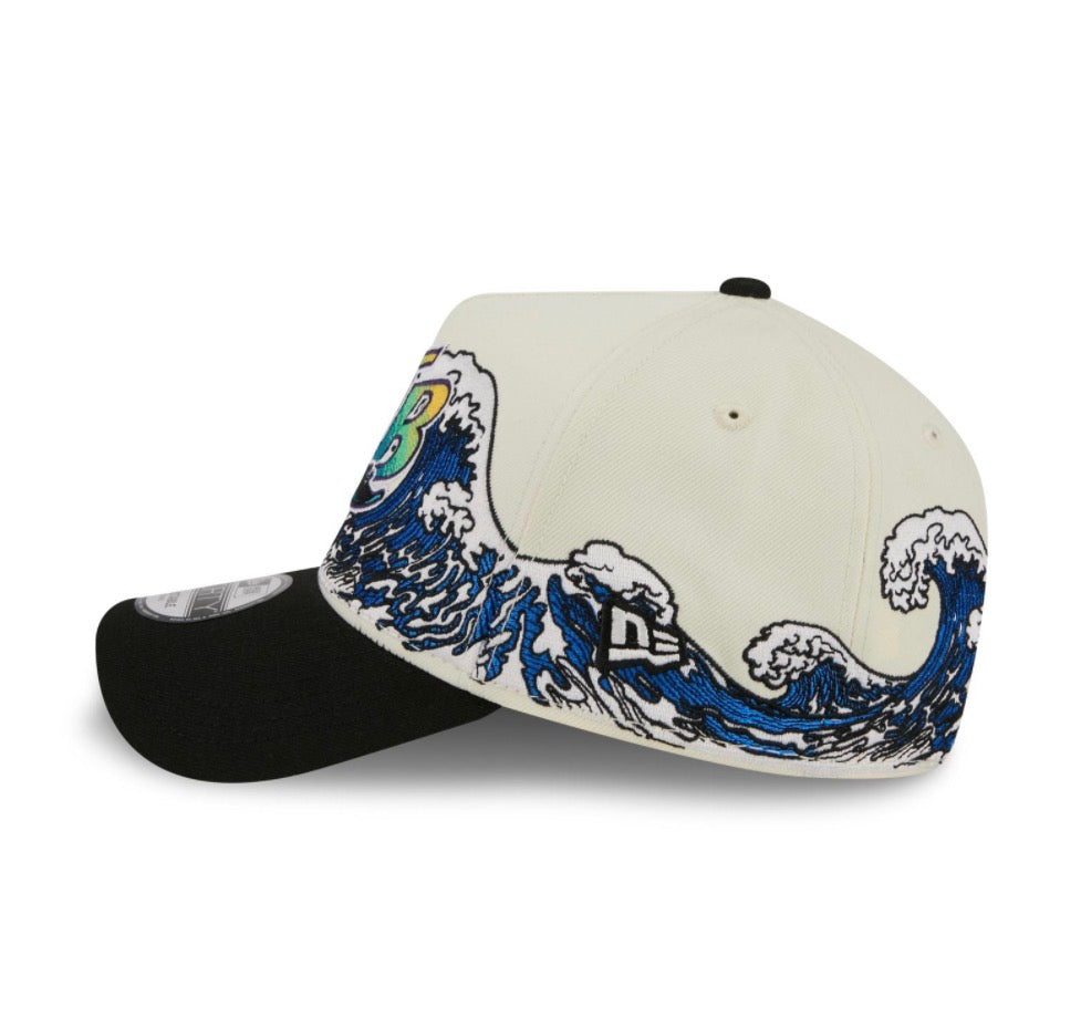 Tampa Bay Rays New Era 9Forty A-Frame Tidal Flow Snapback Hat RARE