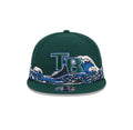 Tampa Bay Rays New Era Retro Crown New Era 9FIFTY Tidal Flow Snapback Hat