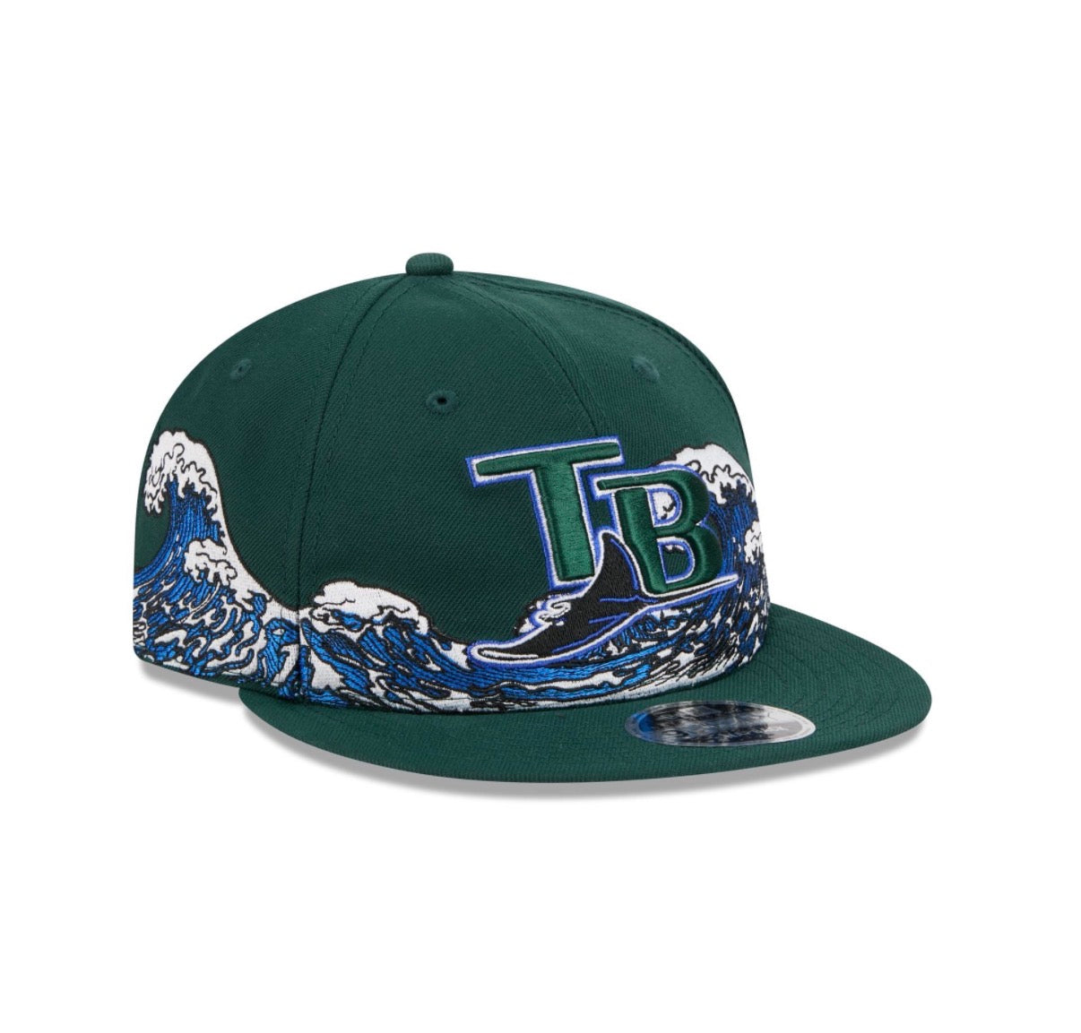 Tampa Bay Rays New Era Retro Crown New Era 9FIFTY Tidal Flow Snapback Hat