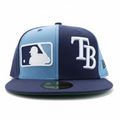 Tampa Bay Rays New Era 59Fifty Logo Block Panel Fitted Hat