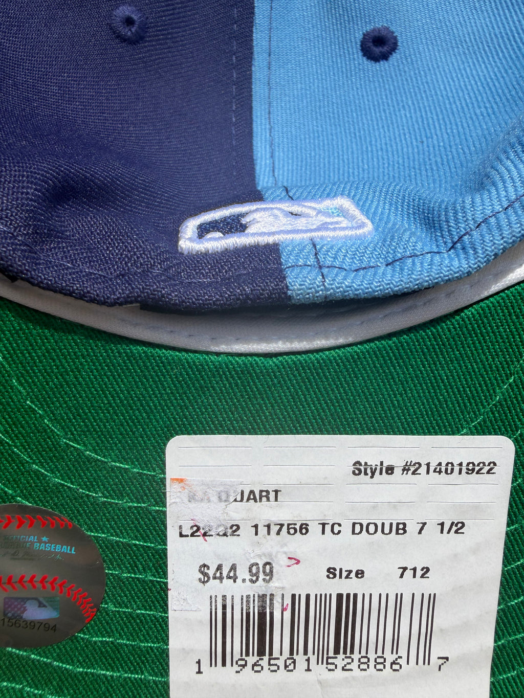 Tampa Bay Rays New Era 59Fifty Logo Block Panel Fitted Hat