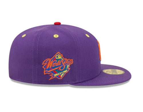 New York Yankees New Era 59Fifty ROYGBIV Fitted Hat 99' Worlds Series Patch