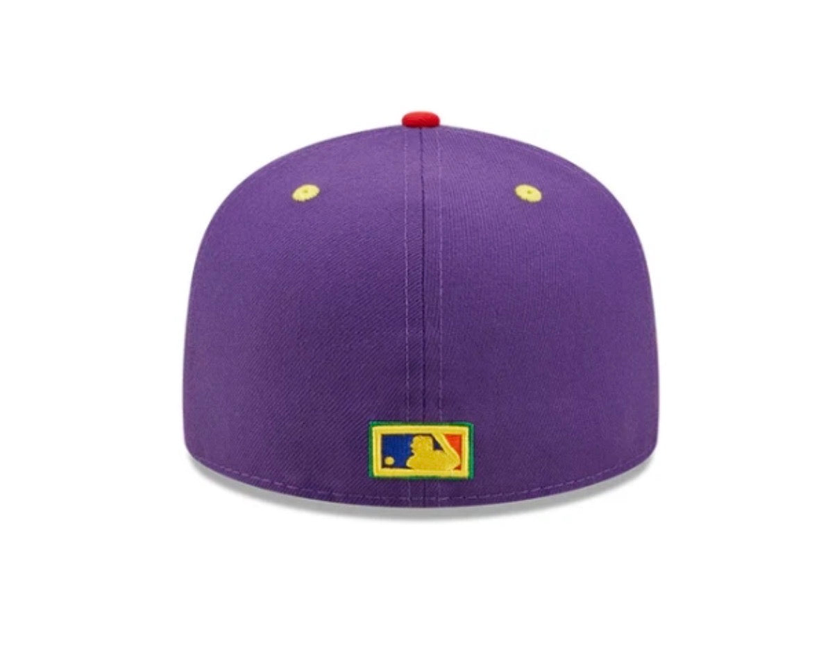 New York Yankees New Era 59Fifty ROYGBIV Fitted Hat 99' Worlds Series Patch