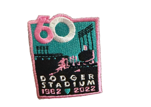 Los Angeles Dodgers New Era 9Forty 60 Year Patch Pink Pack Hat