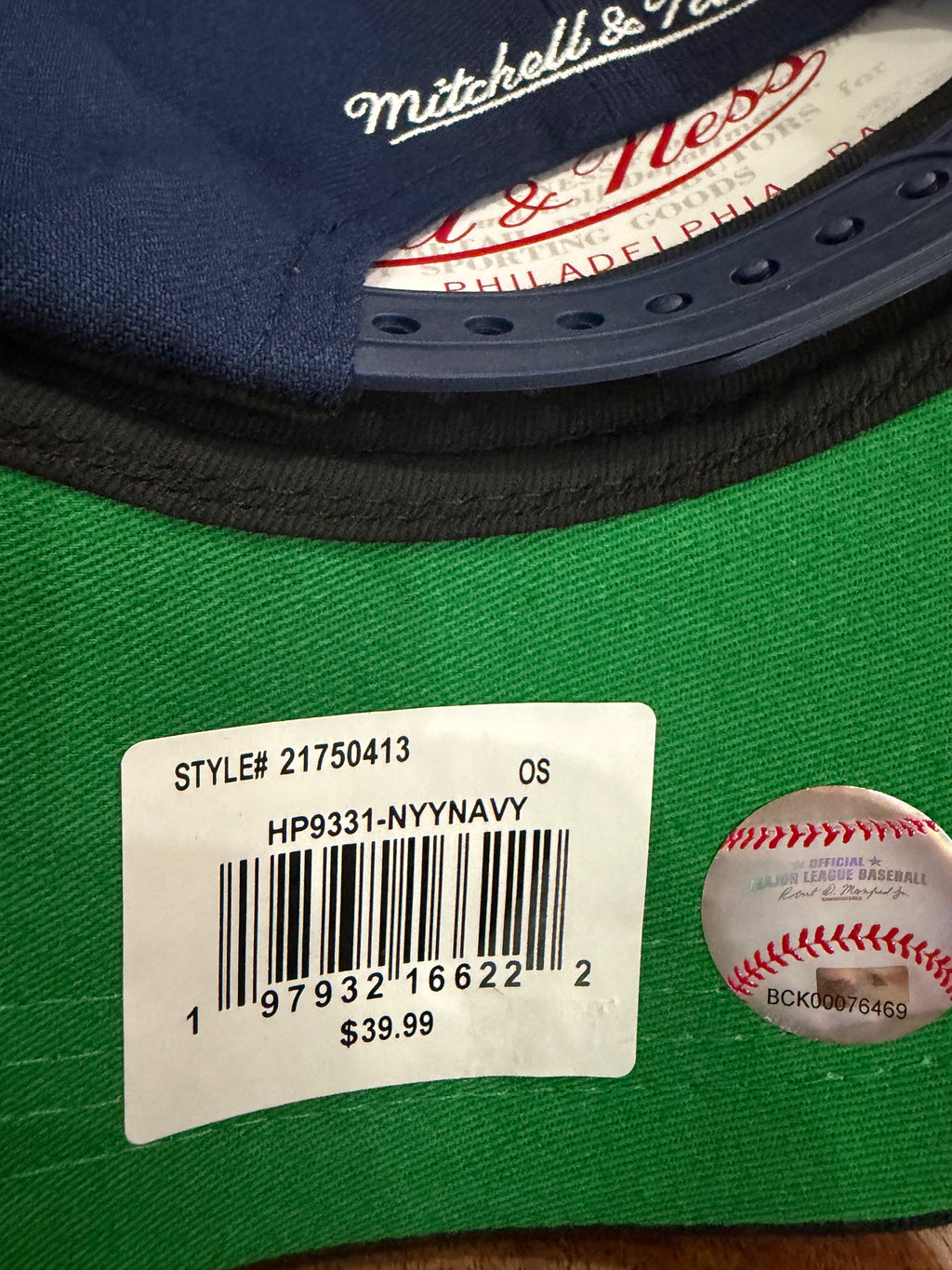 New York Yankees Mitchell & Ness Pro Pinch Adjustable Hat 2000 World Series Patch