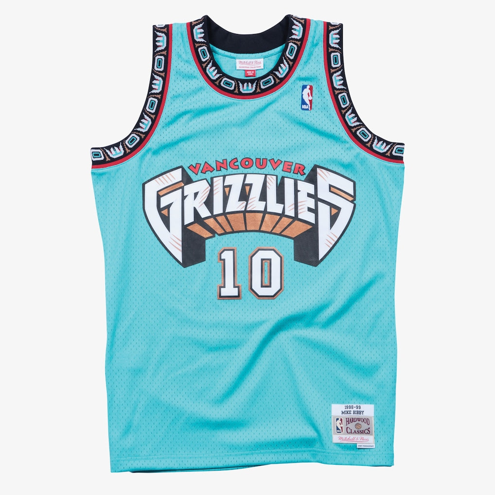Mike Bibby Vancouver Grizzles Throwback M&N Jersey Large