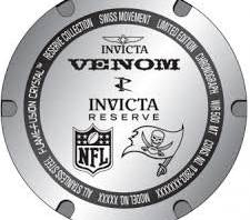 Tampa Bay Buccaneers Invicta #36154 RARE Mens Venom Reserve Watch