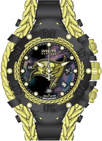 Tampa Bay Buccaneers RARE Gladiator Black Label Limited Edition Invicta #41533 Watch