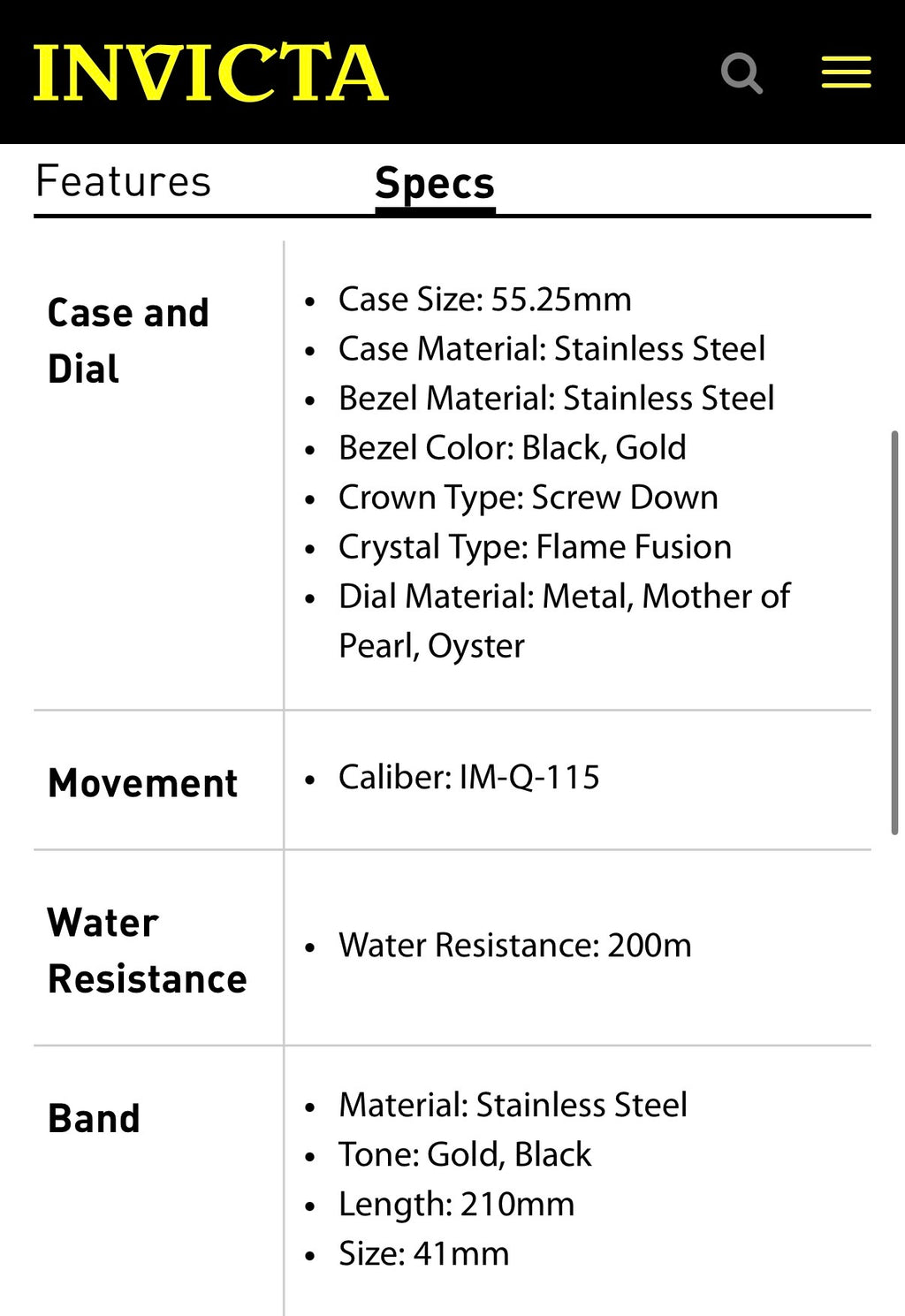Tampa Bay Buccaneers RARE Gladiator Black Label Limited Edition Invicta #41533 Watch