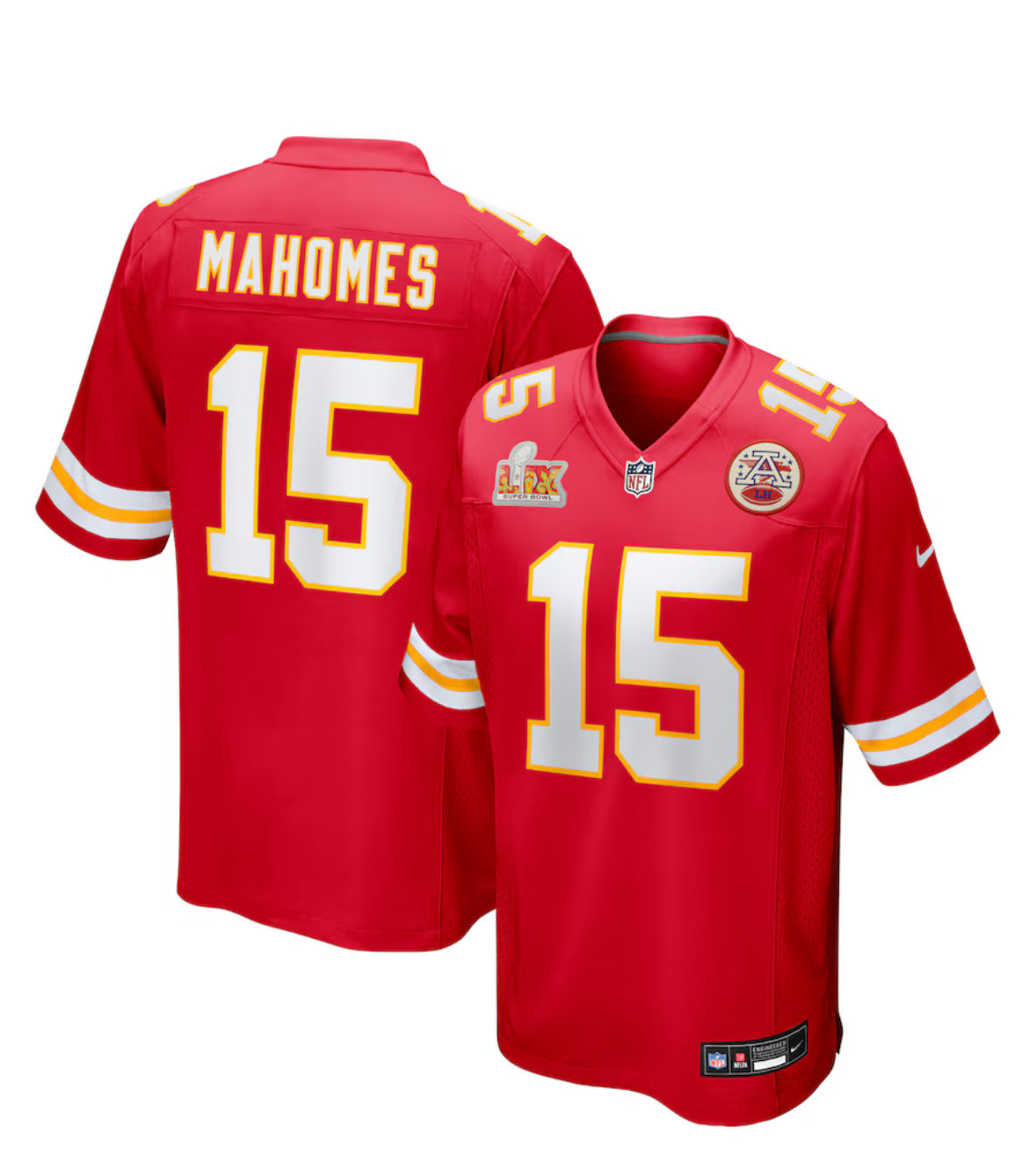 Kansas City Chiefs Nike Mahomes SBLVII Game Jersey