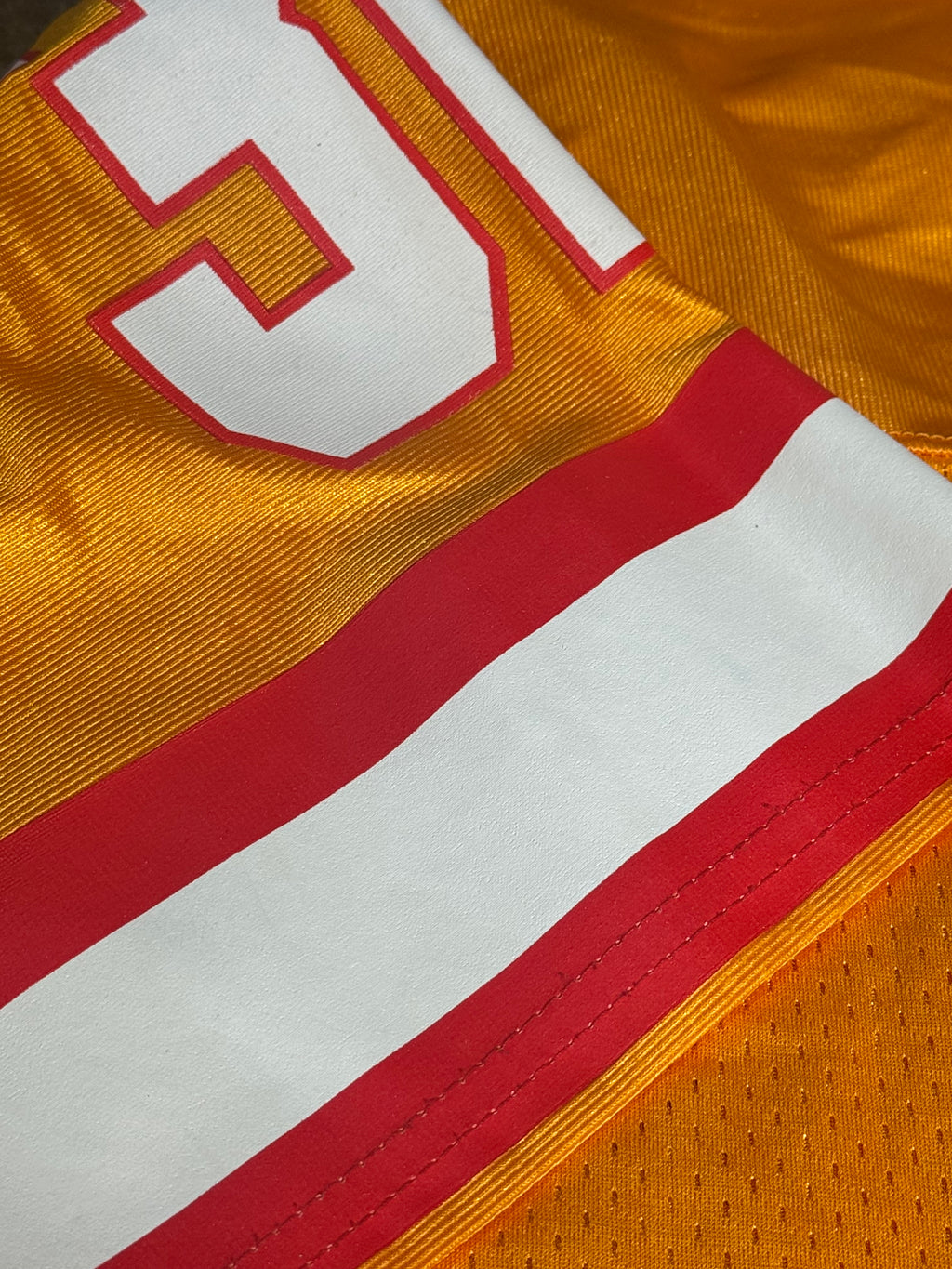 Tampa Bay Buccaneers Logo Athletic Mens Mesh Vintage Eric Rhett Jersey