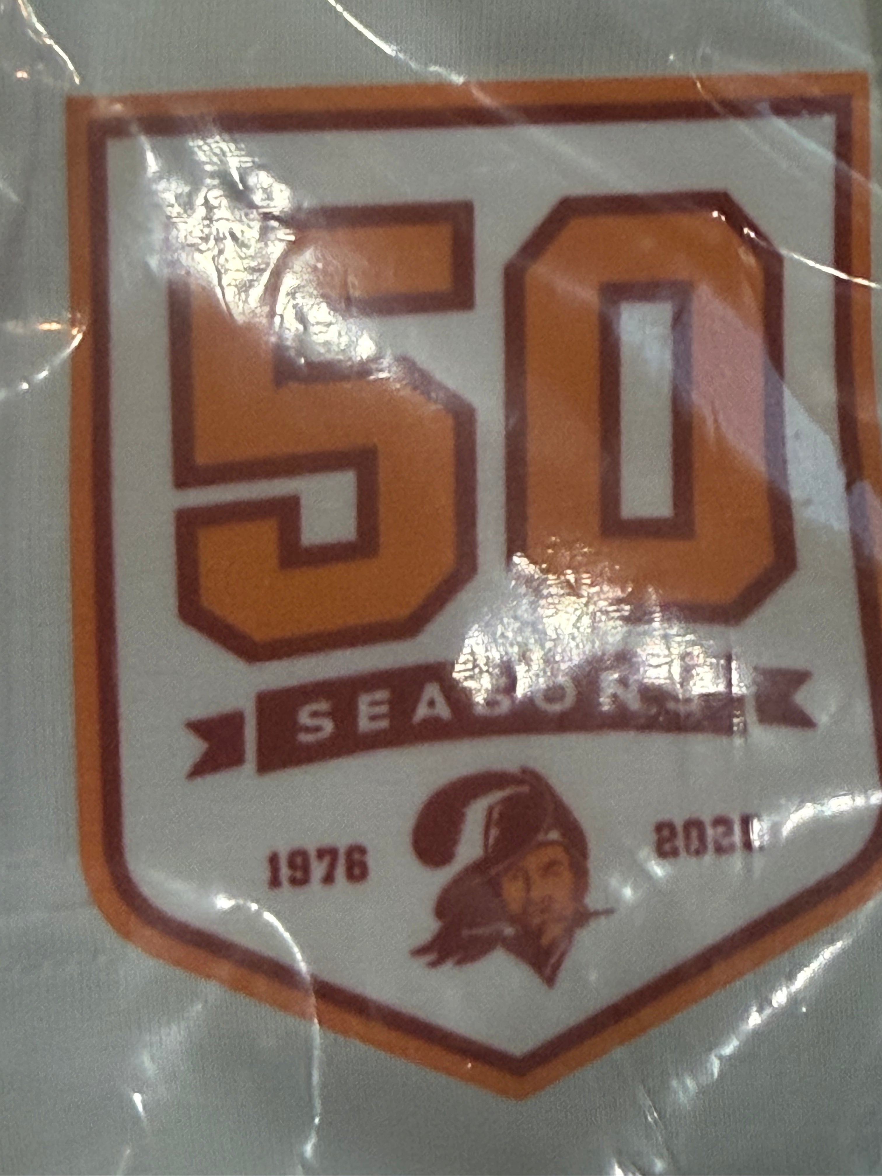 76 Tampa Bay Buccaneers Bucky Irving White Game Jersey w/ 50yr. Patch