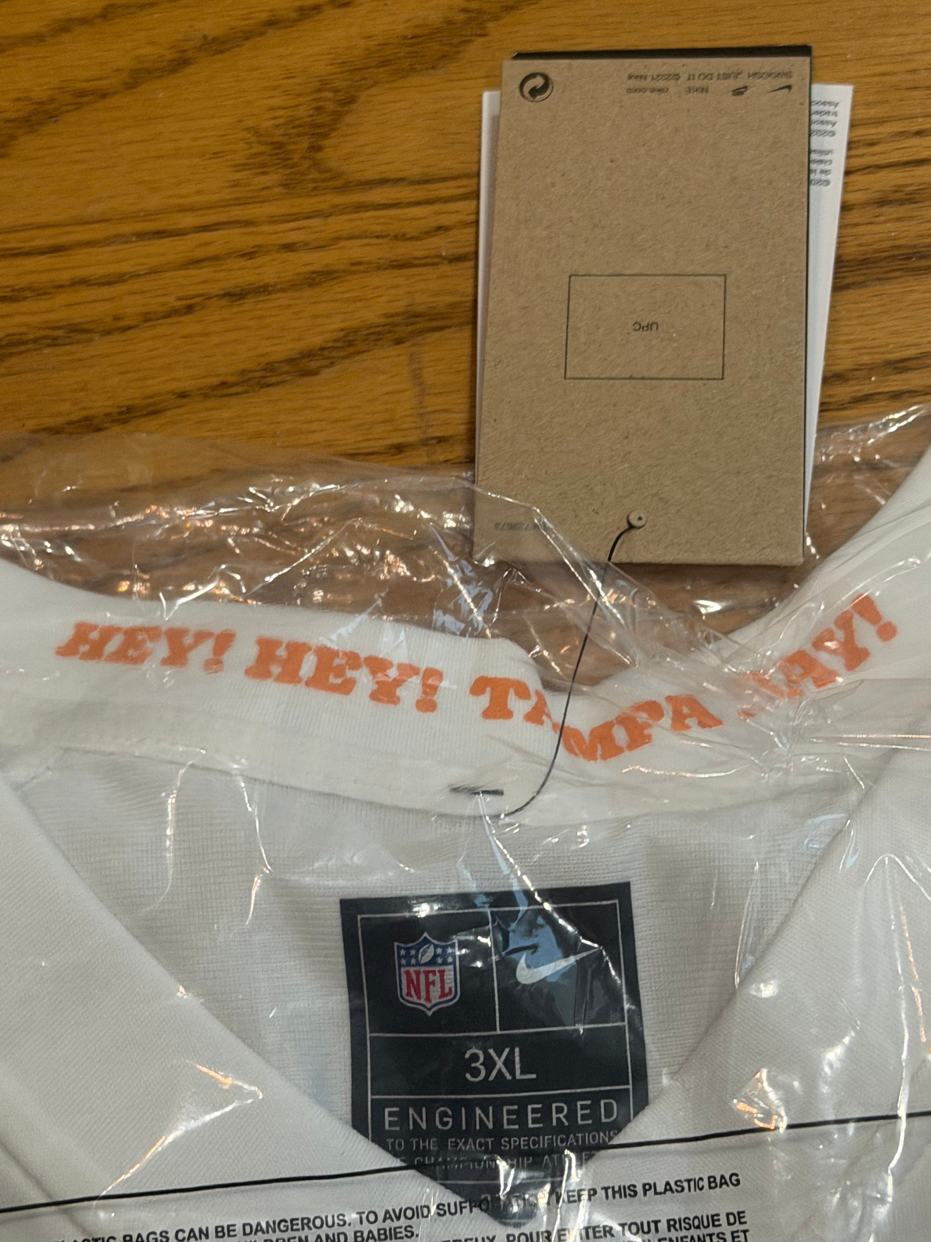 76 Tampa Bay Buccaneers Bucky Irving White Game Jersey w/ 50yr. Patch