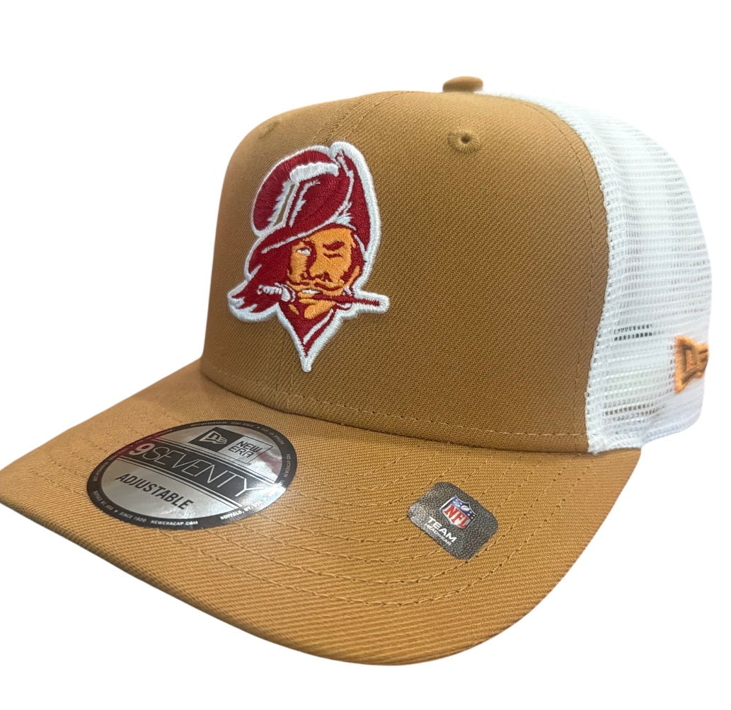 Tampa Bay Buccaneers New Era 9Seventy Khaki Meshback Adjustable Hat