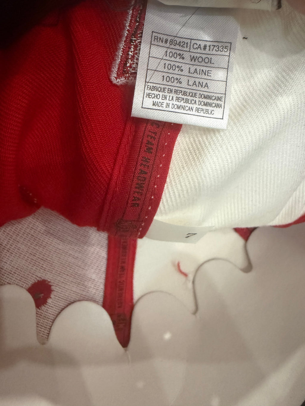 Tampa Bay Buccaneers Vintage Reebok Sz 7 Wool Fitted Hat