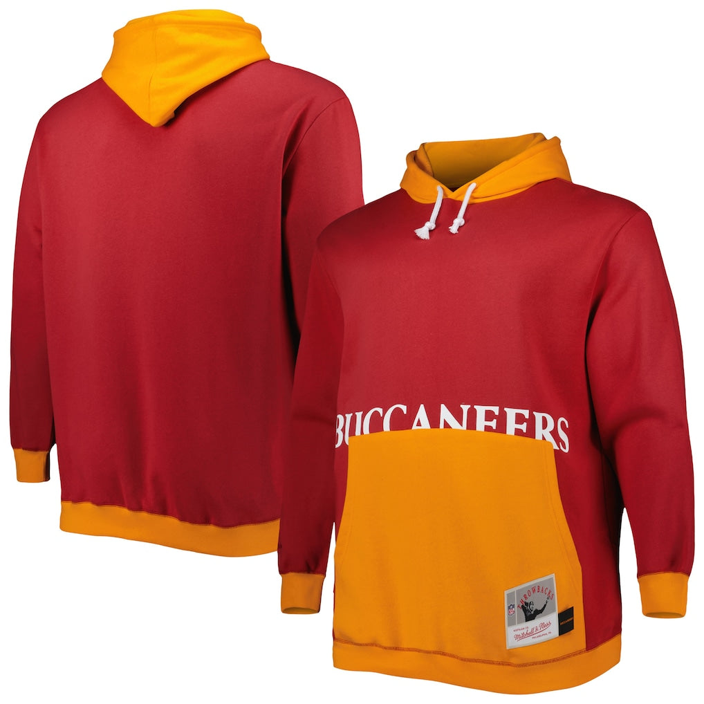 Tampa Bay Buccaneers Mitchell & Ness Big Face Pullover Hoodie