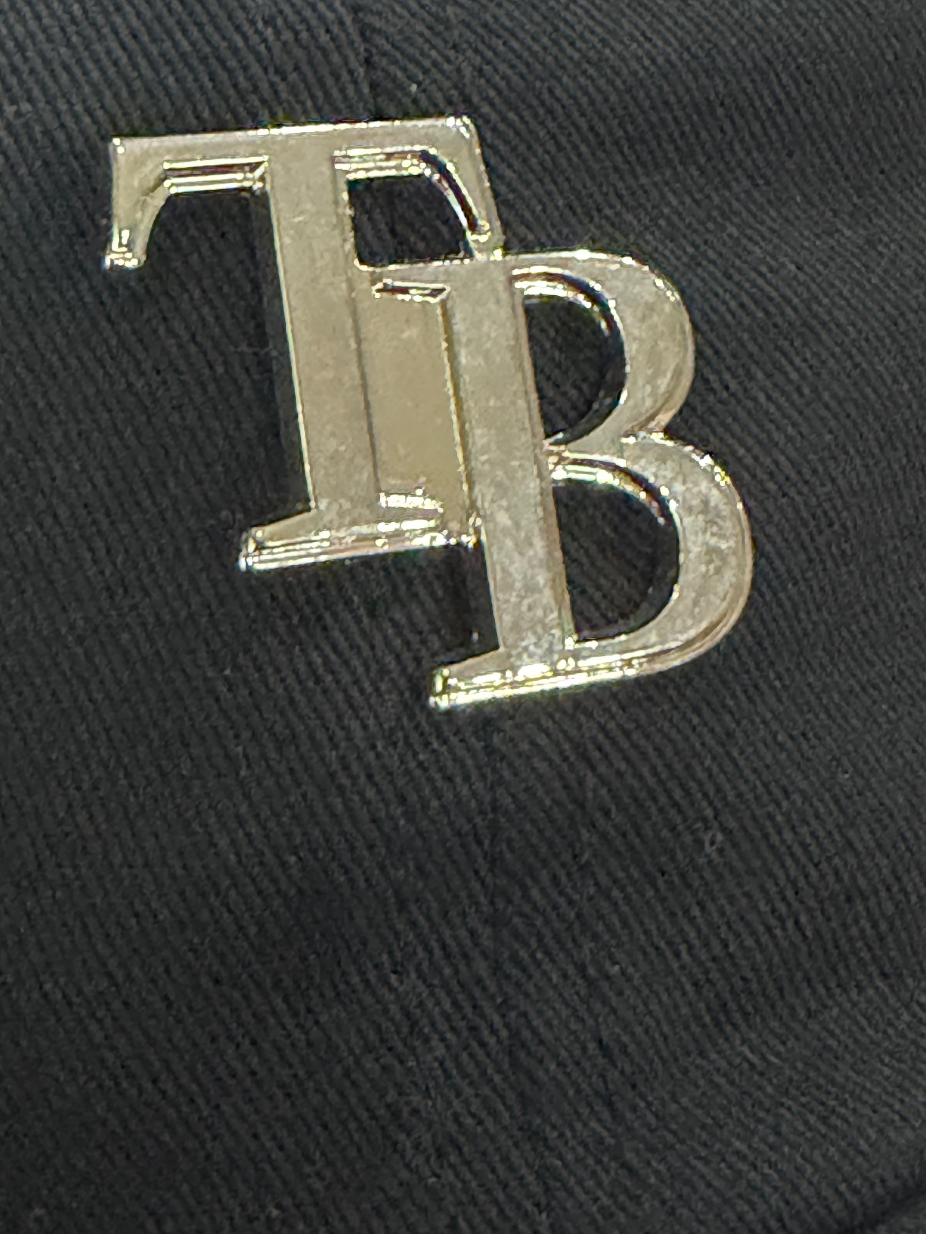 Tampa Bay Rays '47 Clean Up Black Metal Logo Adjustable Strap Hat
