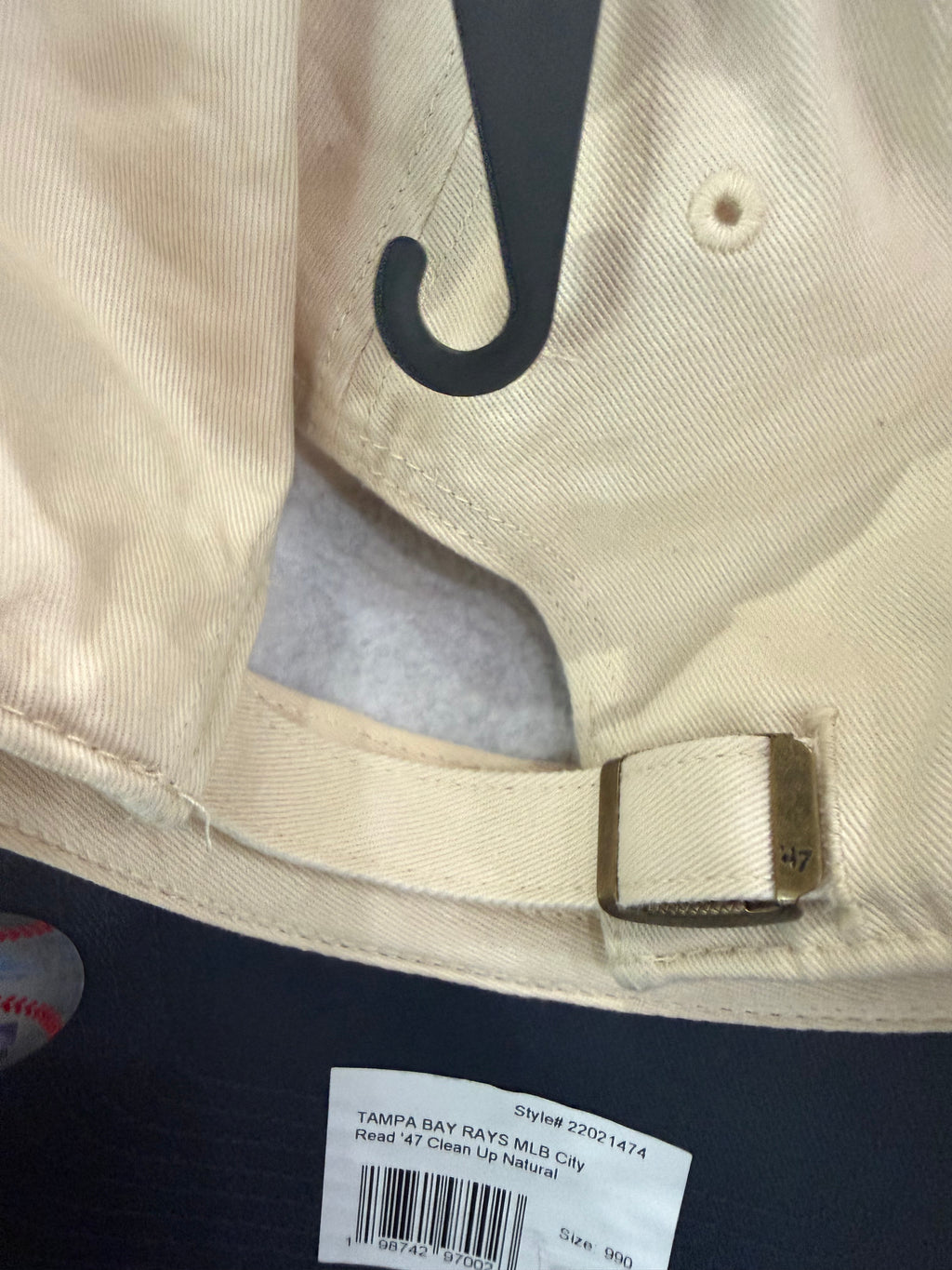 Tampa Bay Rays '47 Clean Up Adjustable Fabric Strap Hat