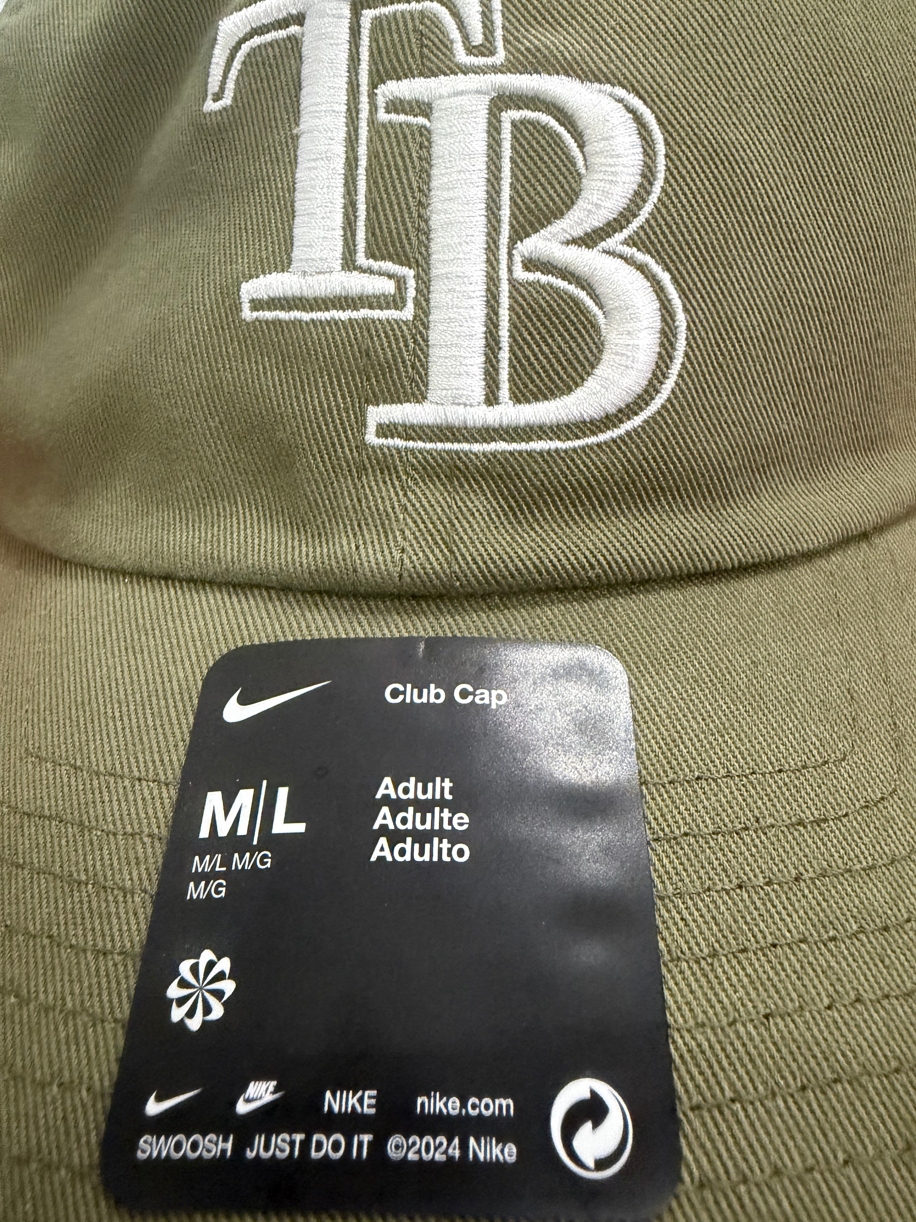 Tampa Bay Rays Nike Club Cap Olive Green Low Profile Adjustable Hat