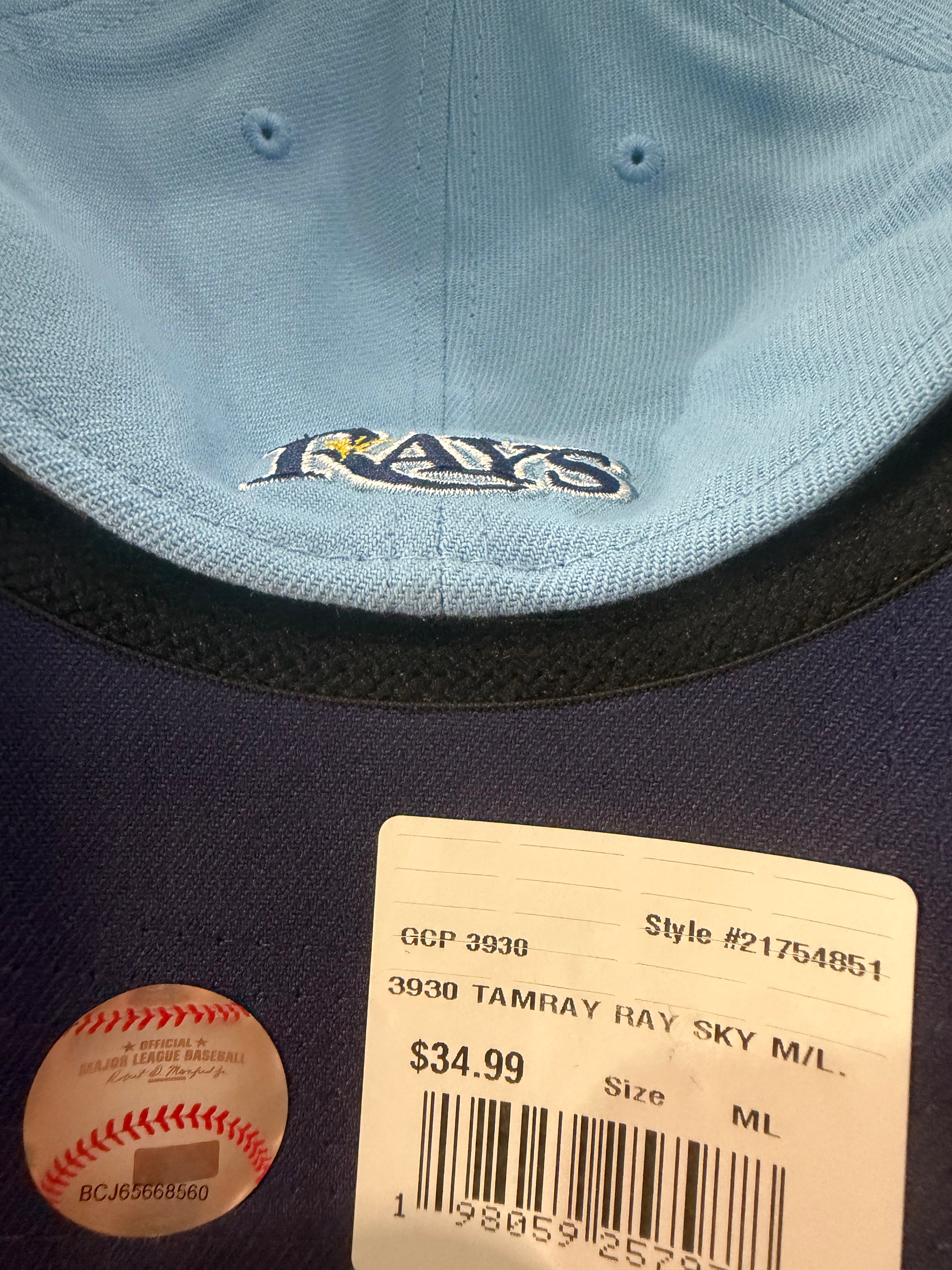 Tampa Bay Rays New Era 39Thirty Flexfit Skyblue Devil Rays Hat