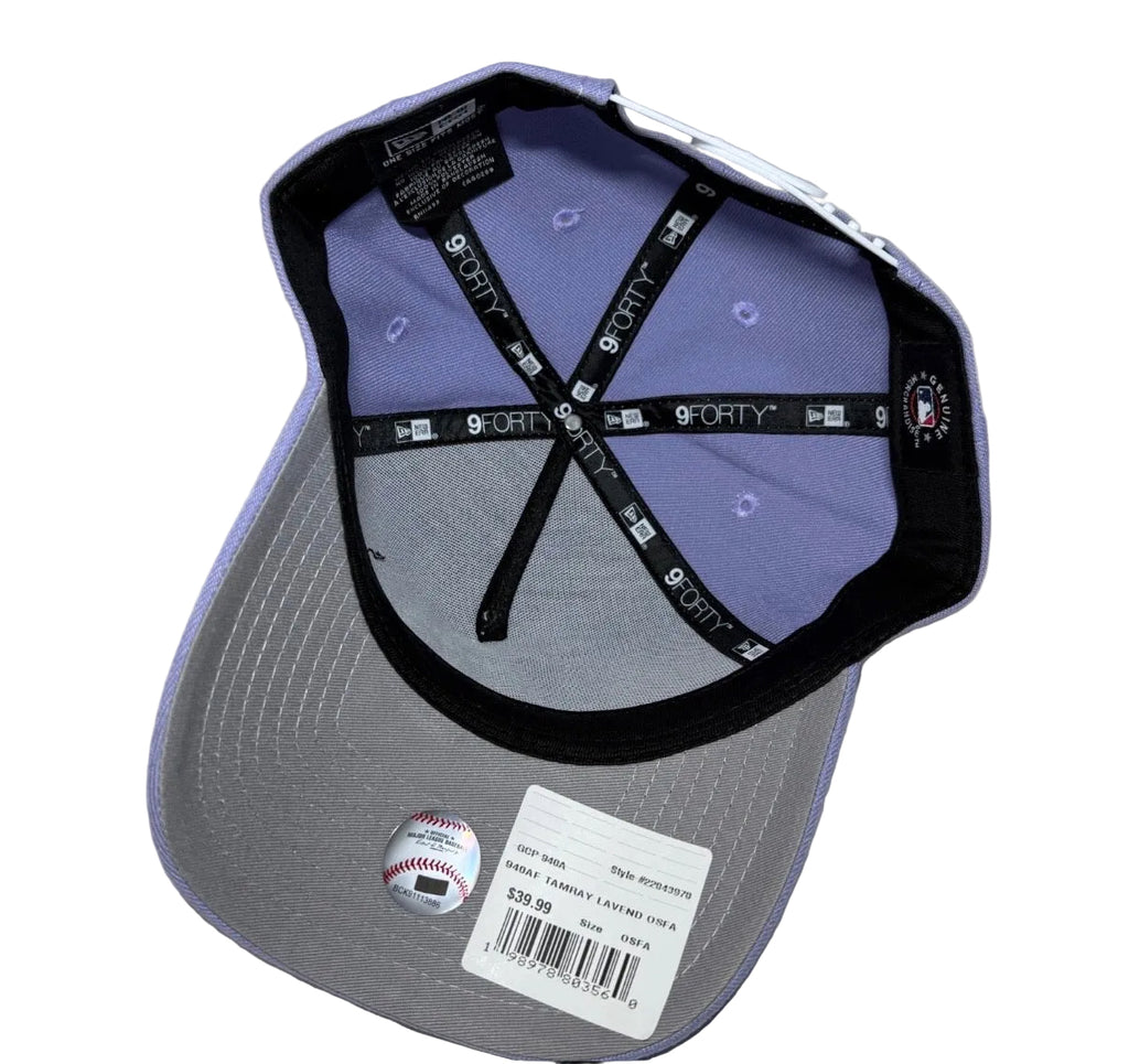 Tampa Bay Rays New Era 9Forty A-Frame Lavender Classic Snapback Hat