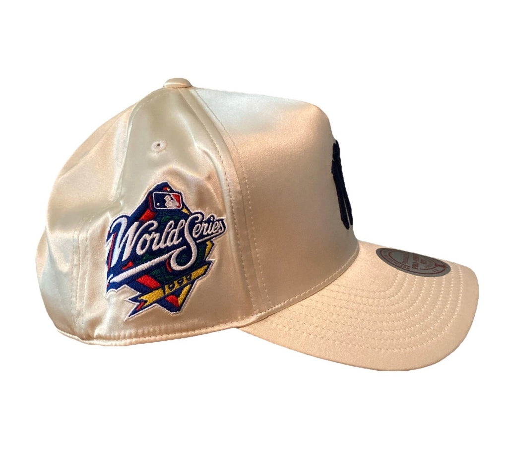 New York Yankees Mitchell & Ness Satin World Series Patch Hat