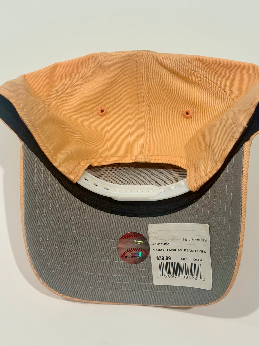 Tampa Bay Rays New Era 9Forty A-Frame Custom Crystal Peach Snapback Hat
