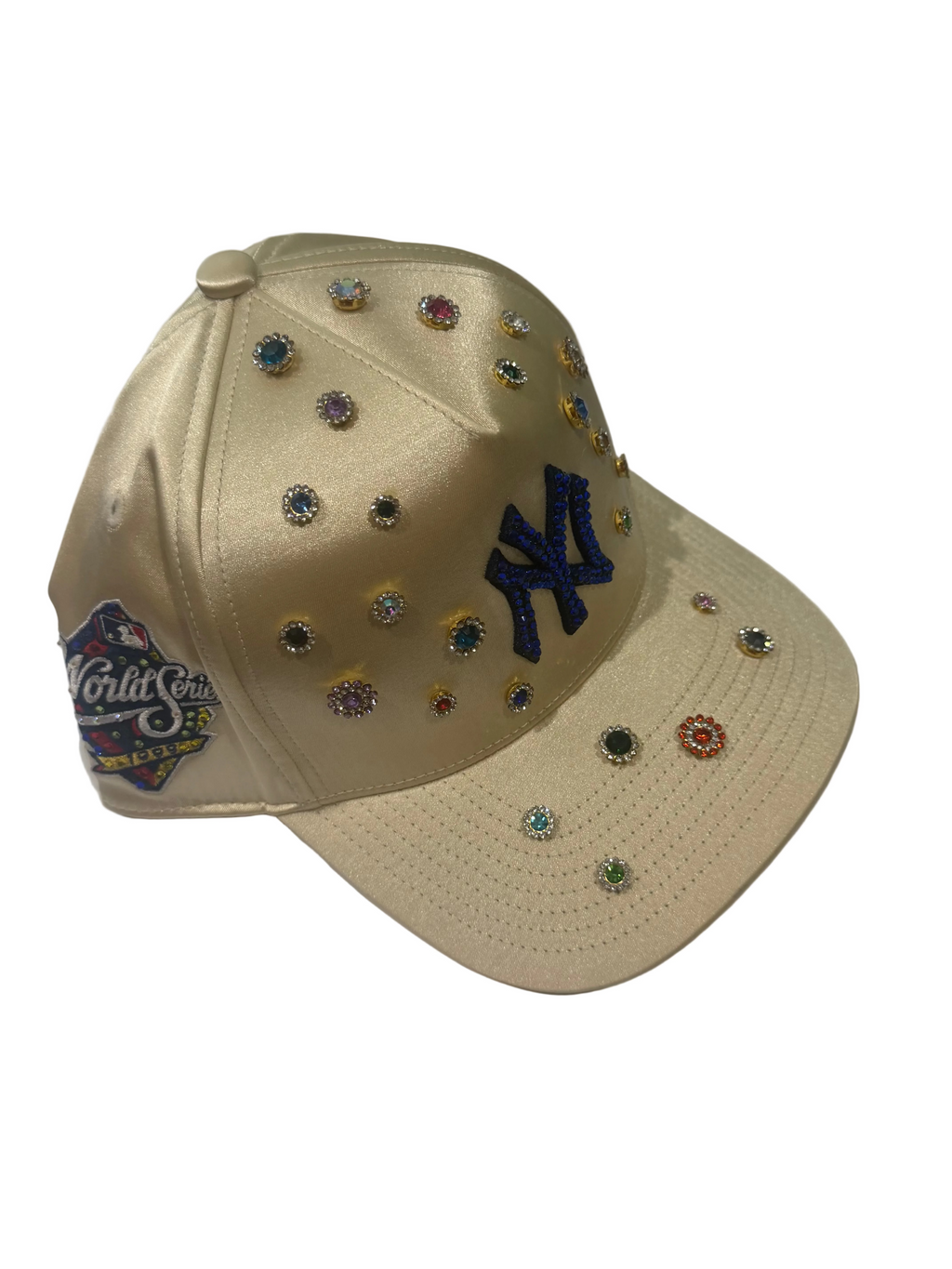 New York Yankees Custom Crystal Satin Hat